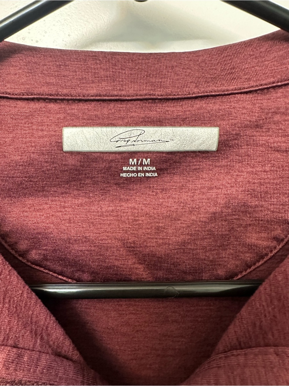 Greg Norman Collection Long-Sleeve Quarter-Zip in Maroon - Picture 2 of 3